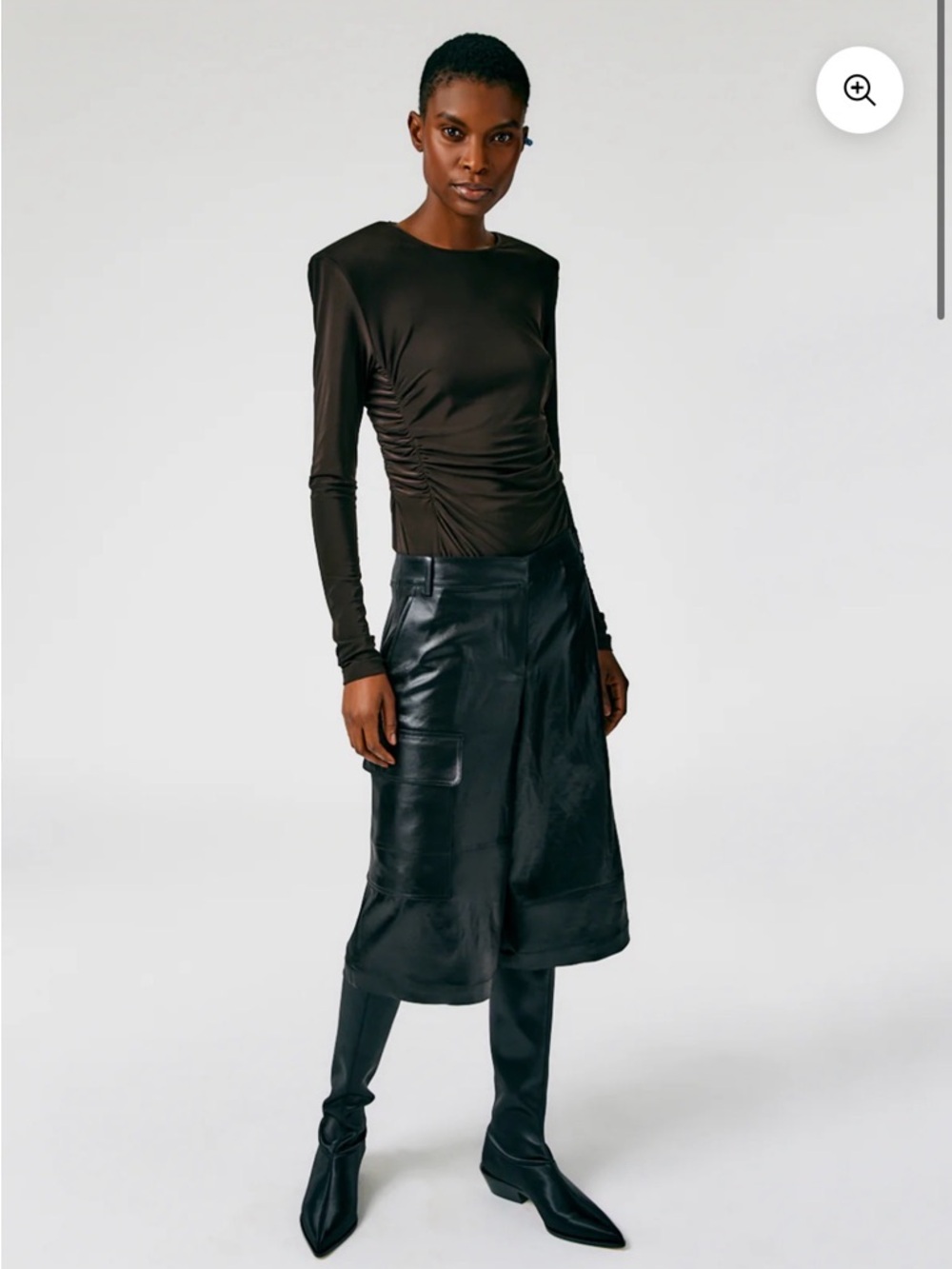 TIBI NWT Celia Drape Cargo
Short in Black Size 2